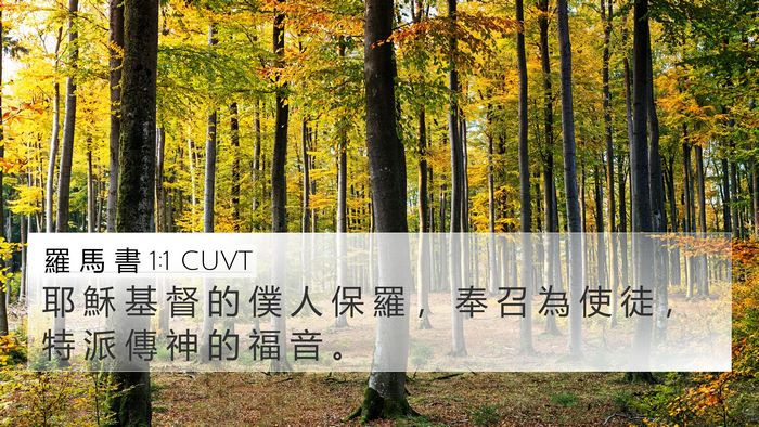羅 馬 書 1:1 CUVT Bible Verse Image
