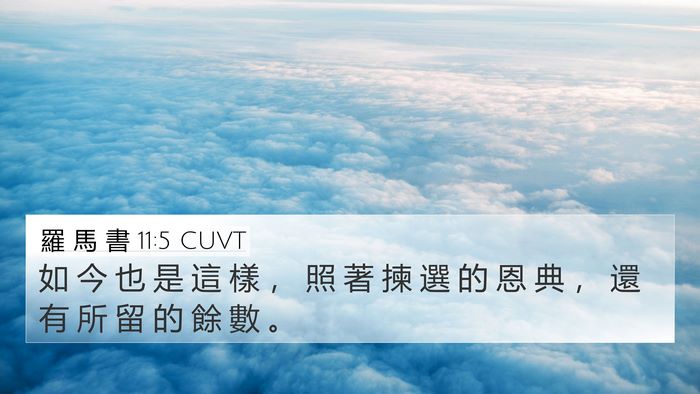 羅 馬 書 11:5 CUVT Bible Verse Image