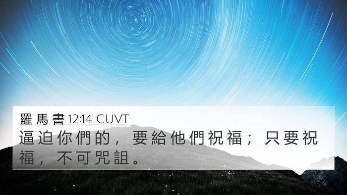 羅 馬 書 12:14 CUVT Bible Verse Image