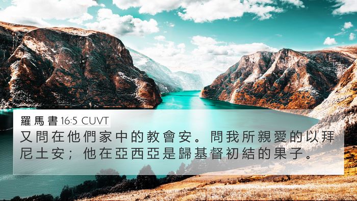 羅 馬 書 16:5 CUVT Bible Verse Image