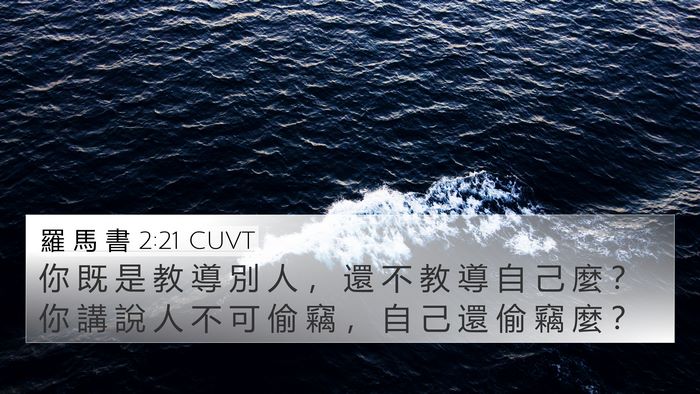 羅 馬 書 2:21 CUVT Bible Verse Image