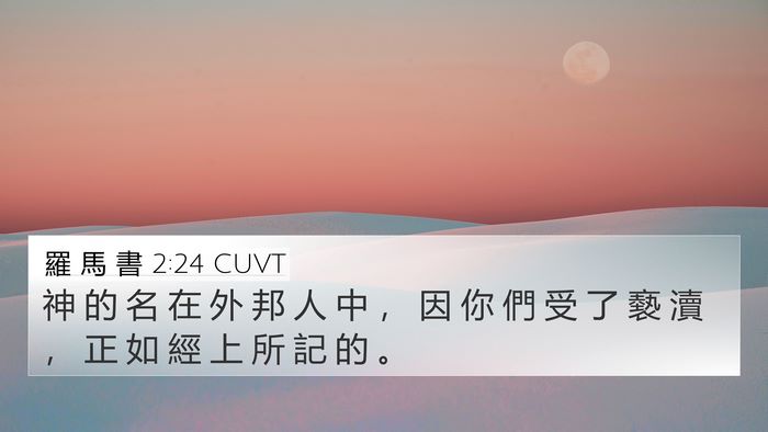 羅 馬 書 2:24 CUVT Bible Verse Image