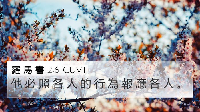 羅 馬 書 2:6 CUVT Bible Verse Image