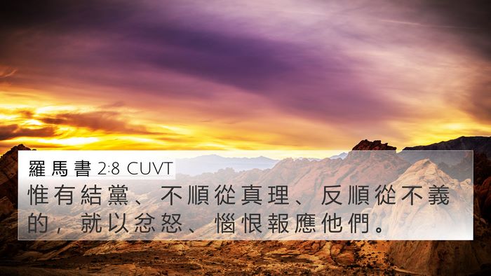羅 馬 書 2:8 CUVT Bible Verse Image