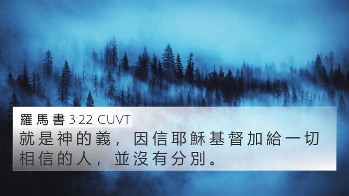 羅 馬 書 3:22 CUVT Bible Verse Image