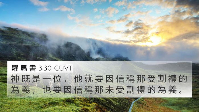 羅 馬 書 3:30 CUVT Bible Verse Image