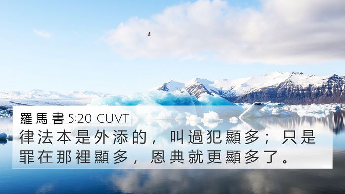 羅 馬 書 5:20 CUVT Bible Verse Image