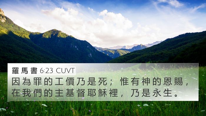 羅 馬 書 6:23 CUVT Bible Verse Image