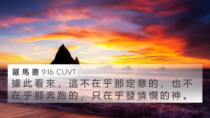 羅 馬 書 9:16 CUVT Bible Verse Image