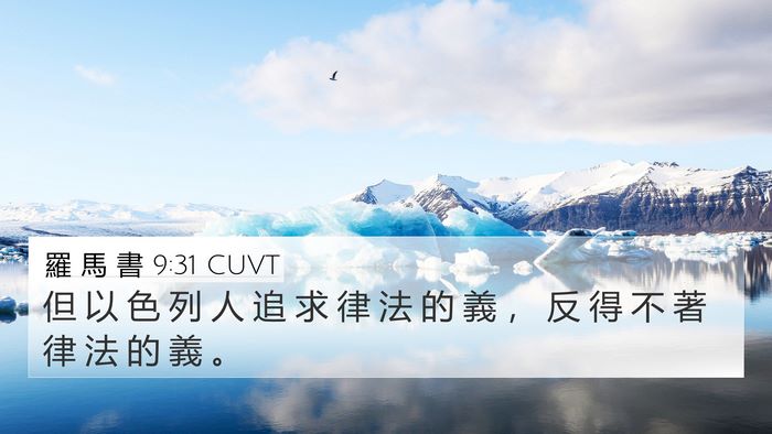 羅 馬 書 9:31 CUVT Bible Verse Image