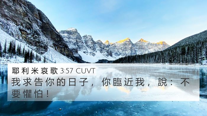 耶 利 米 哀 歌 3:57 CUVT 4K Wallpaper - 我 求 告 你 的 日 子 ， 你 臨 近 我 - 4K Wallpaper Bible Verse