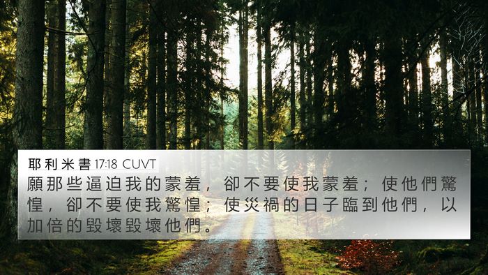耶 利 米 書 17:18 CUVT Bible Verse Image
