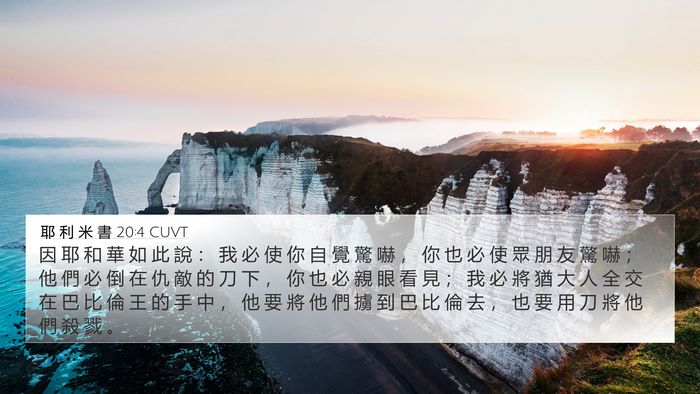 耶 利 米 書 20:4 CUVT Bible Verse Image