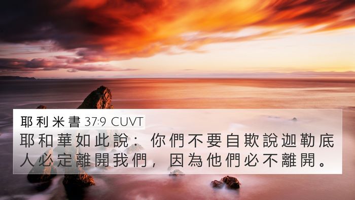 耶 利 米 書 37:9 CUVT Bible Verse Image