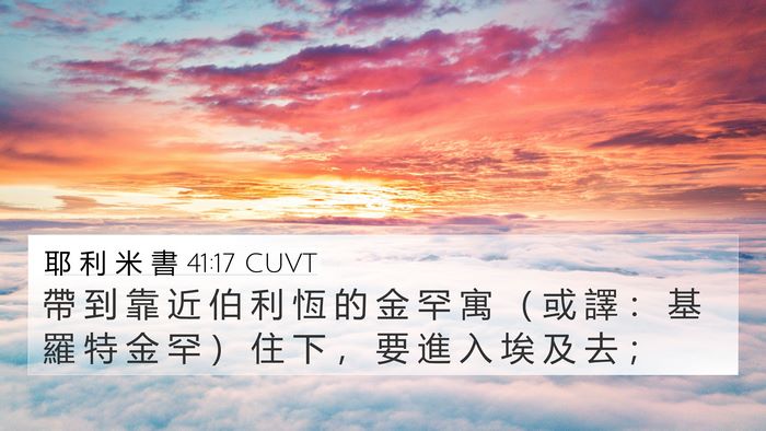 耶 利 米 書 41:17 CUVT Bible Verse Image
