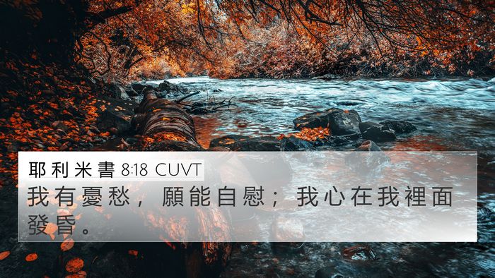 耶 利 米 書 8:18 CUVT Bible Verse Image