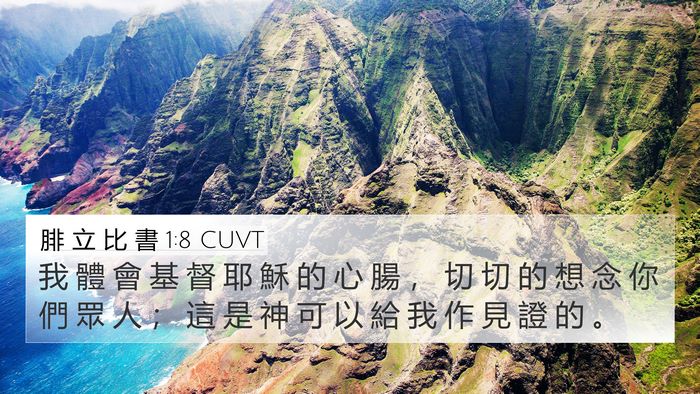 腓 立 比 書 1:8 CUVT Bible Verse Image
