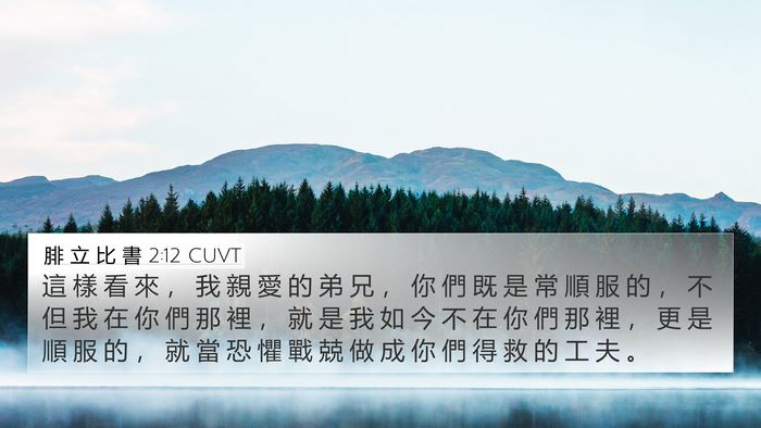 腓 立 比 書 2:12 CUVT Bible Verse Image