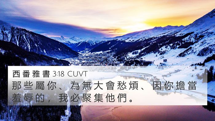 西 番 雅 書 3:18 CUVT Bible Verse Image
