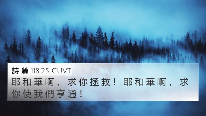 詩 篇 118:25 CUVT 4K Wallpaper - 耶 和 華 啊 ， 求 你 拯 救 ！ 耶 和 - 4K Wallpaper Bible Verse