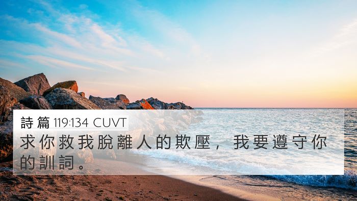詩 篇 119:134 CUVT Bible Verse Image