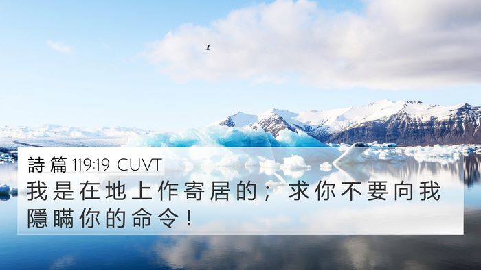 詩 篇 119:19 CUVT Bible Verse Image