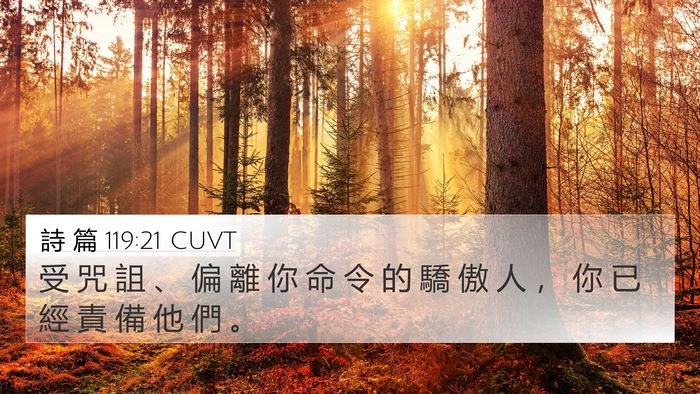 詩 篇 119:21 CUVT Bible Verse Image