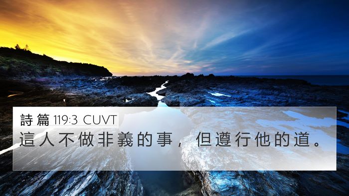 詩 篇 119:3 CUVT Bible Verse Image