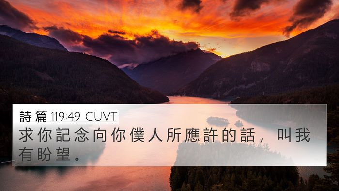 詩 篇 119:49 CUVT Bible Verse Image