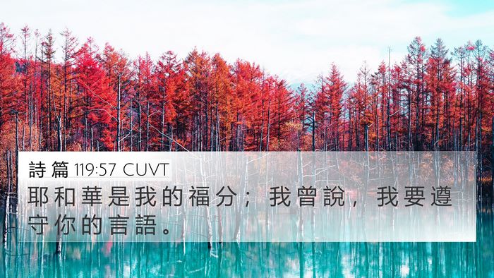 詩 篇 119:57 CUVT Bible Verse Image