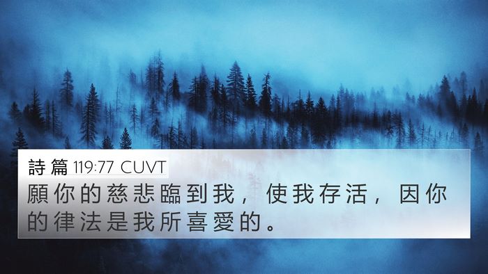 詩 篇 119:77 CUVT Bible Verse Image