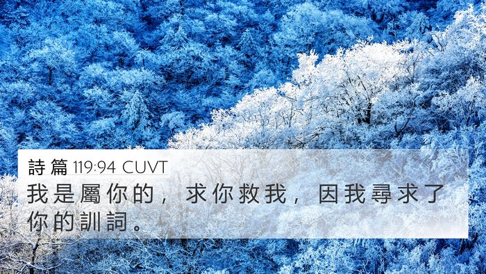 詩 篇 119:94 CUVT Bible Verse Image