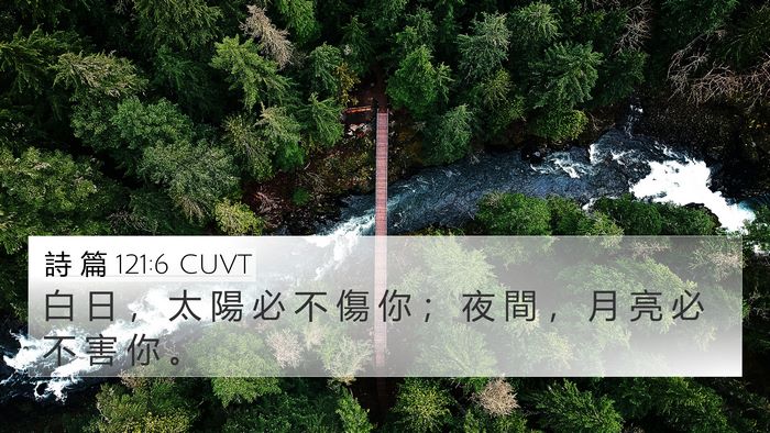 詩 篇 121:6 CUVT 4K Wallpaper - 白 日 ， 太 陽 必 不 傷 你 ； 夜 間 - 4K Wallpaper Bible Verse