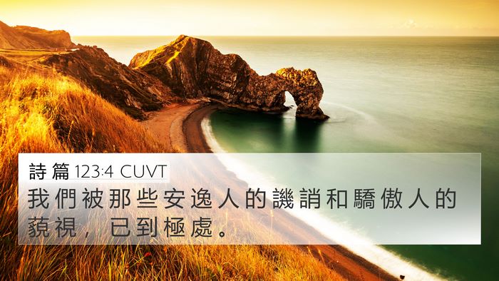 詩 篇 123:4 CUVT Bible Verse Image