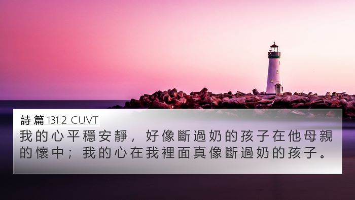 詩 篇 131:2 CUVT Bible Verse Image