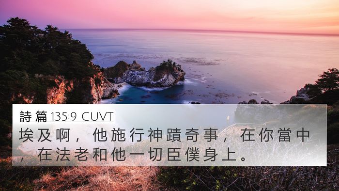 詩 篇 135:9 CUVT Bible Verse Image