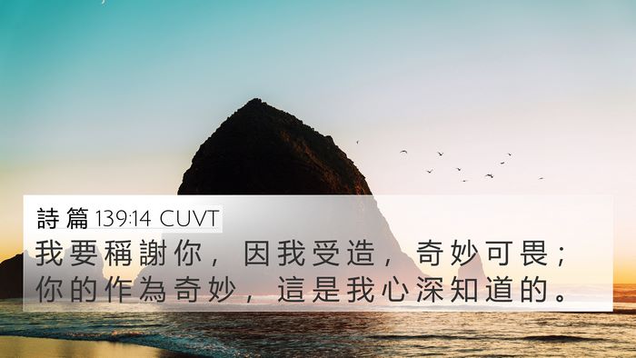 詩 篇 139:14 CUVT Bible Verse Image