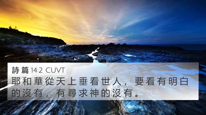 詩 篇 14:2 CUVT Bible Verse Image