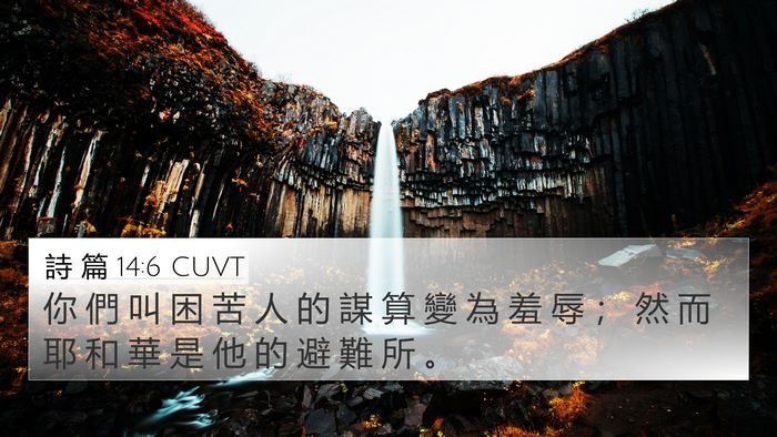 詩 篇 14:6 CUVT Bible Verse Image