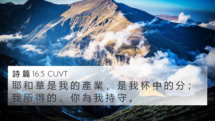 詩 篇 16:5 CUVT Bible Verse Image
