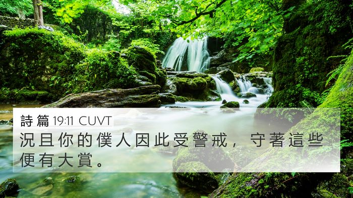 詩 篇 19:11 CUVT Bible Verse Image