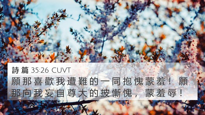 詩 篇 35:26 CUVT Bible Verse Image