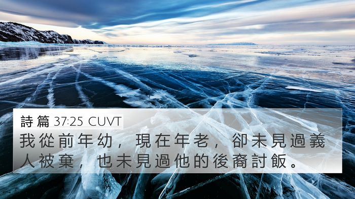 詩 篇 37:25 CUVT Bible Verse Image