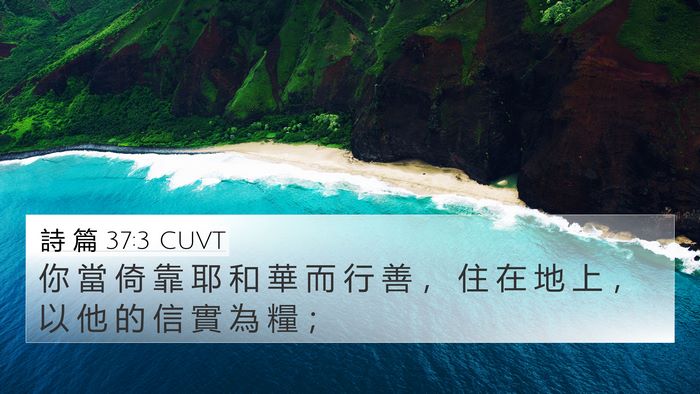 詩 篇 37:3 CUVT Bible Verse Image