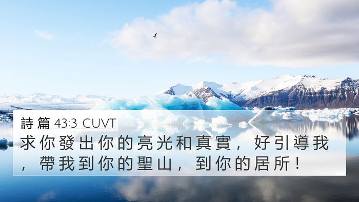 詩 篇 43:3 CUVT Bible Verse Image