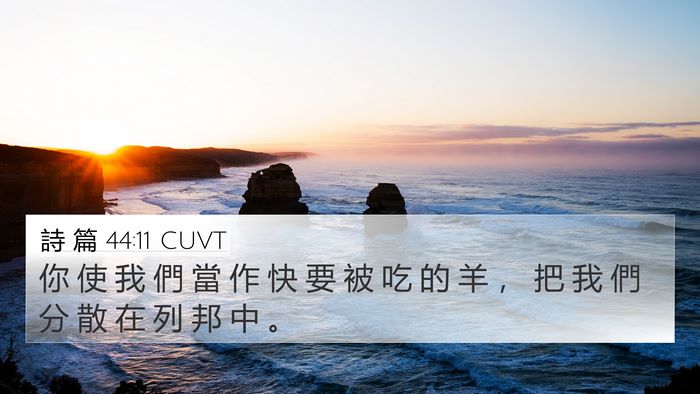 詩 篇 44:11 CUVT Bible Verse Image