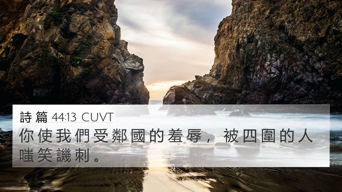 詩 篇 44:13 CUVT Bible Verse Image