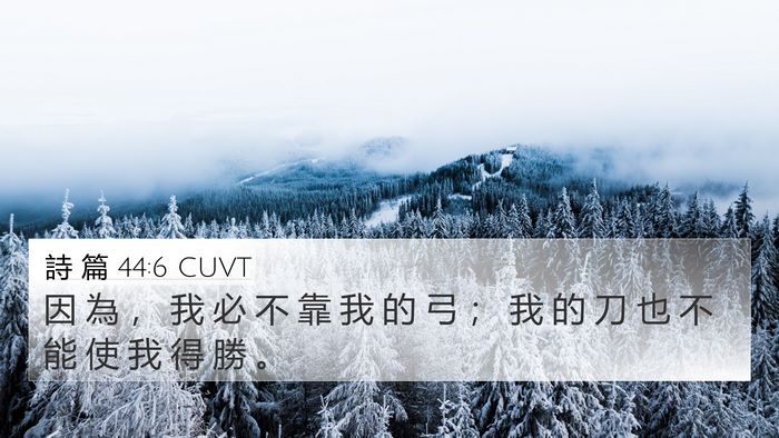 詩 篇 44:6 CUVT Bible Verse Image