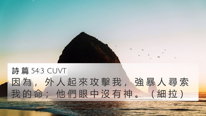 詩 篇 54:3 CUVT Bible Verse Image