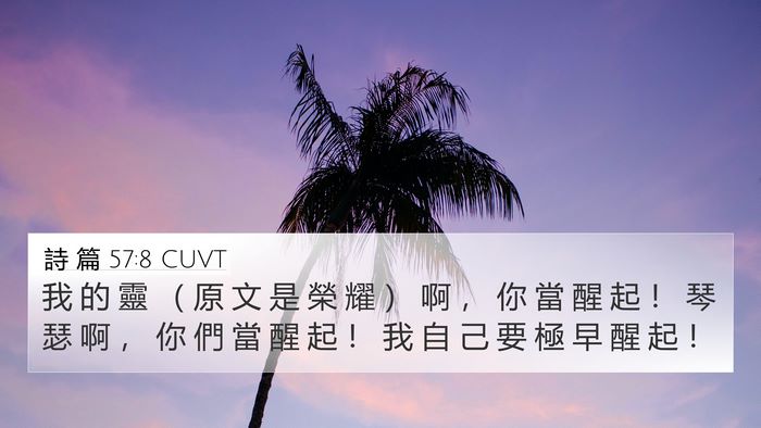 詩 篇 57:8 CUVT Bible Verse Image